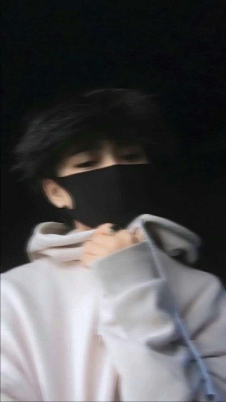 Blur boy photo black background