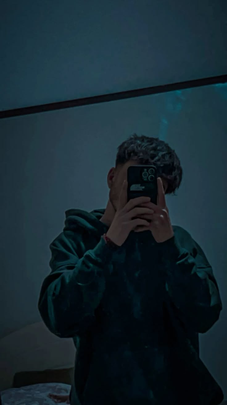 Boy blurry picture with mask
