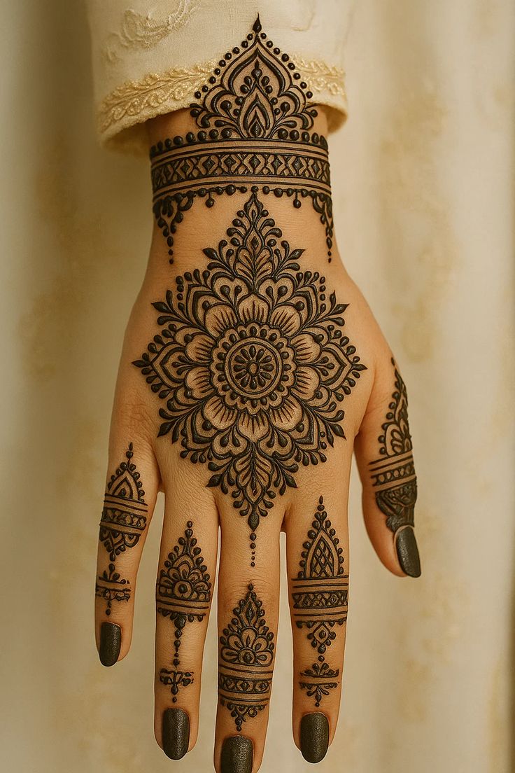 Easy mehndi design new photo