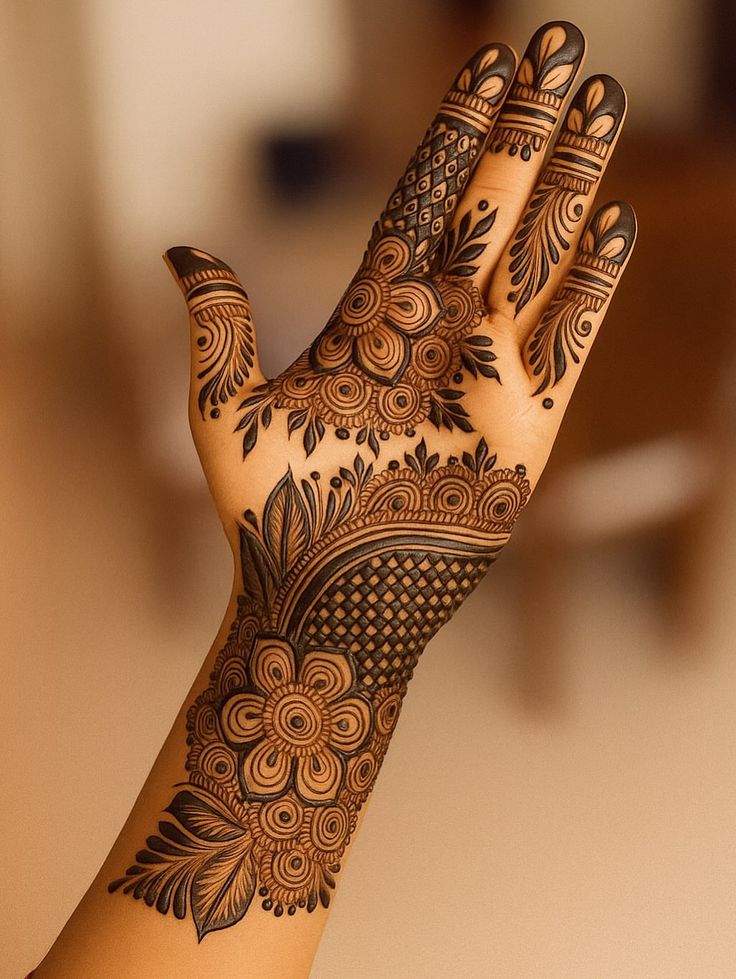 Mehndi design photos palm