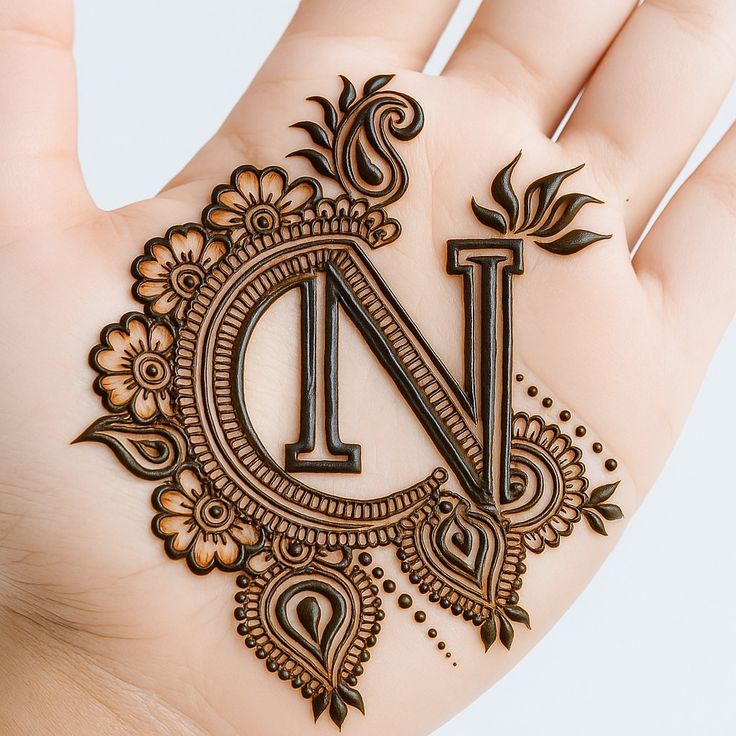 Mehndi design photos with hearts