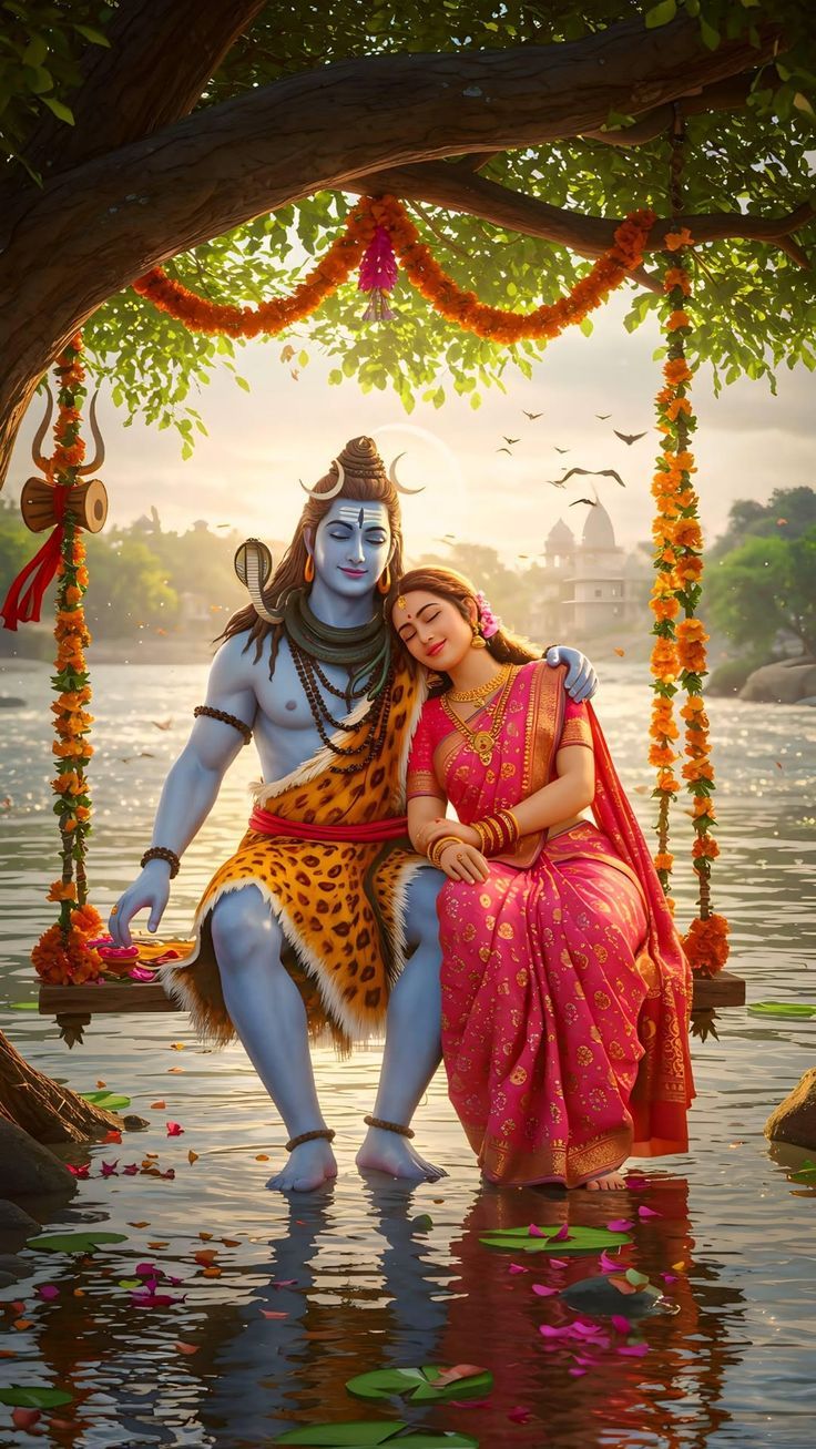 Shiv Parvati Blessing Photos Hd