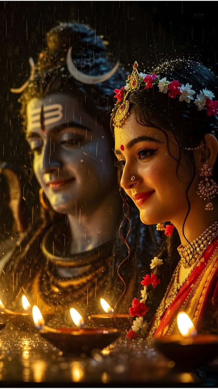 Shiv Parvati Ji Ki Real Murti Photo