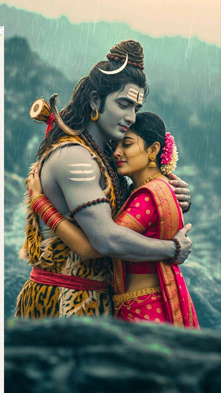 Shiv Parvati Love Wallpaper