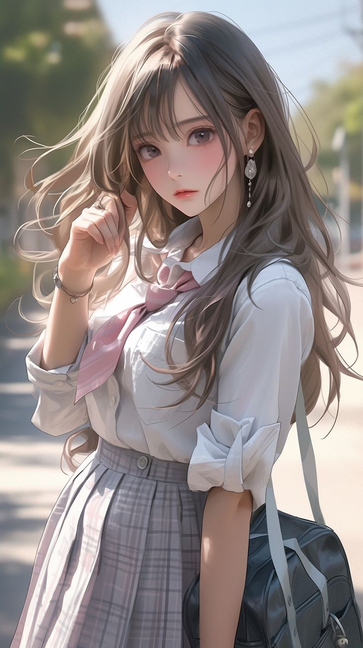 aesthetic anime girl dp instagram