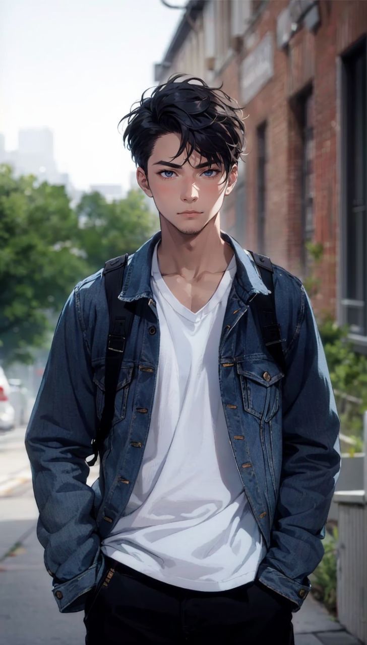 anime cute boy photo