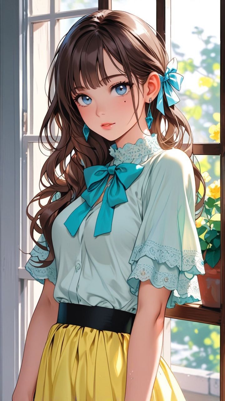 anime girl dp cute stylish