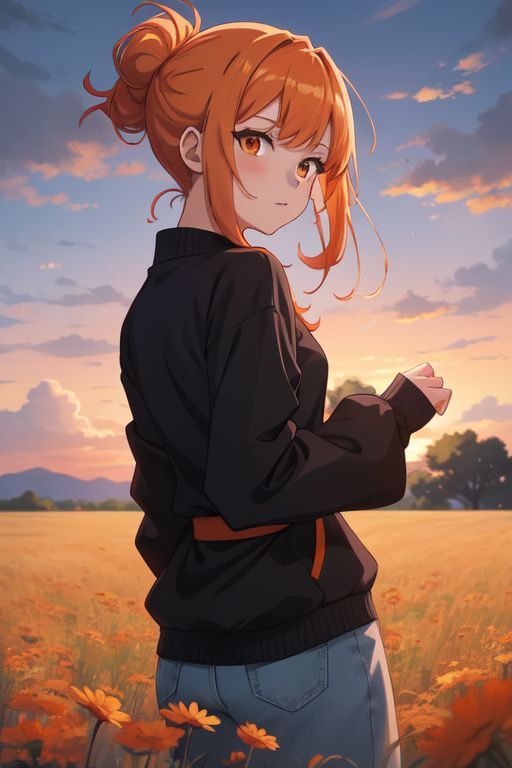 anime girl dp drawing