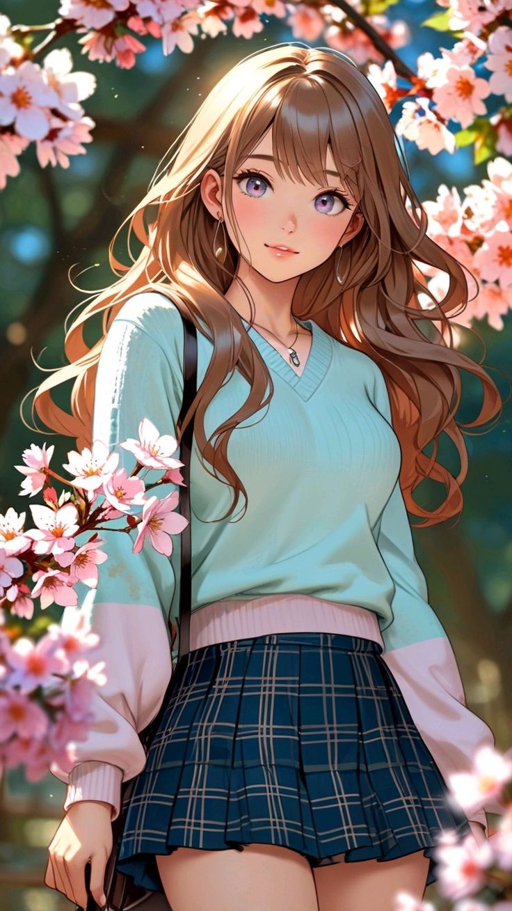 anime girl dp with black background