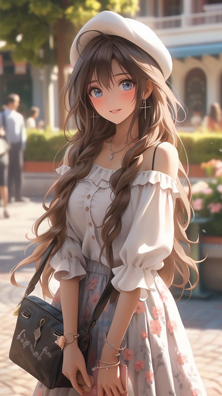 beautiful anime girl dp hd