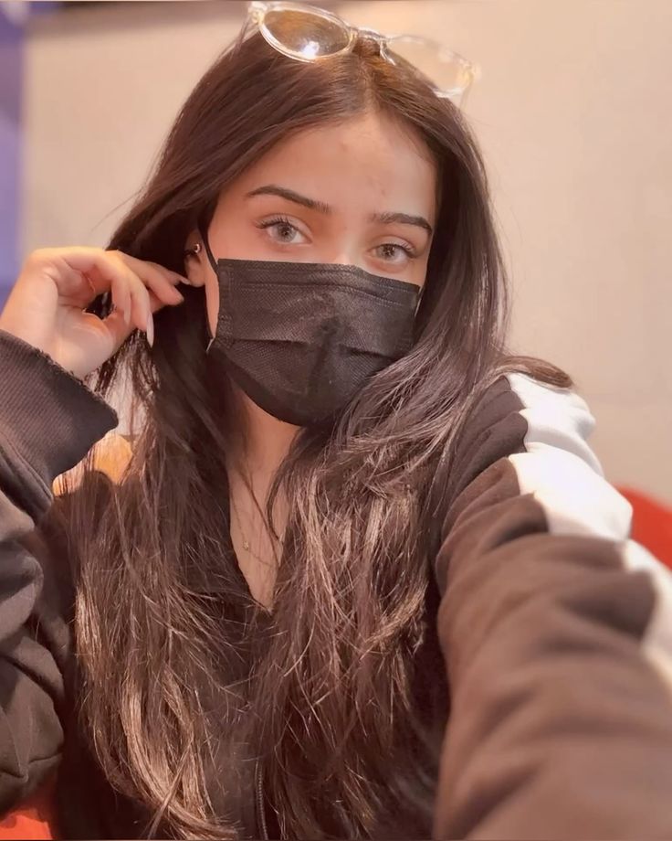 mask girl dp for fb