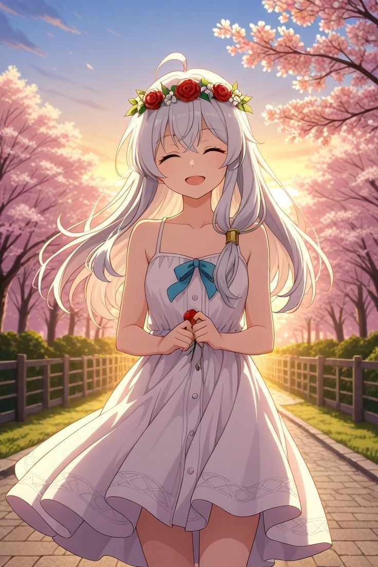 simple anime girl dp