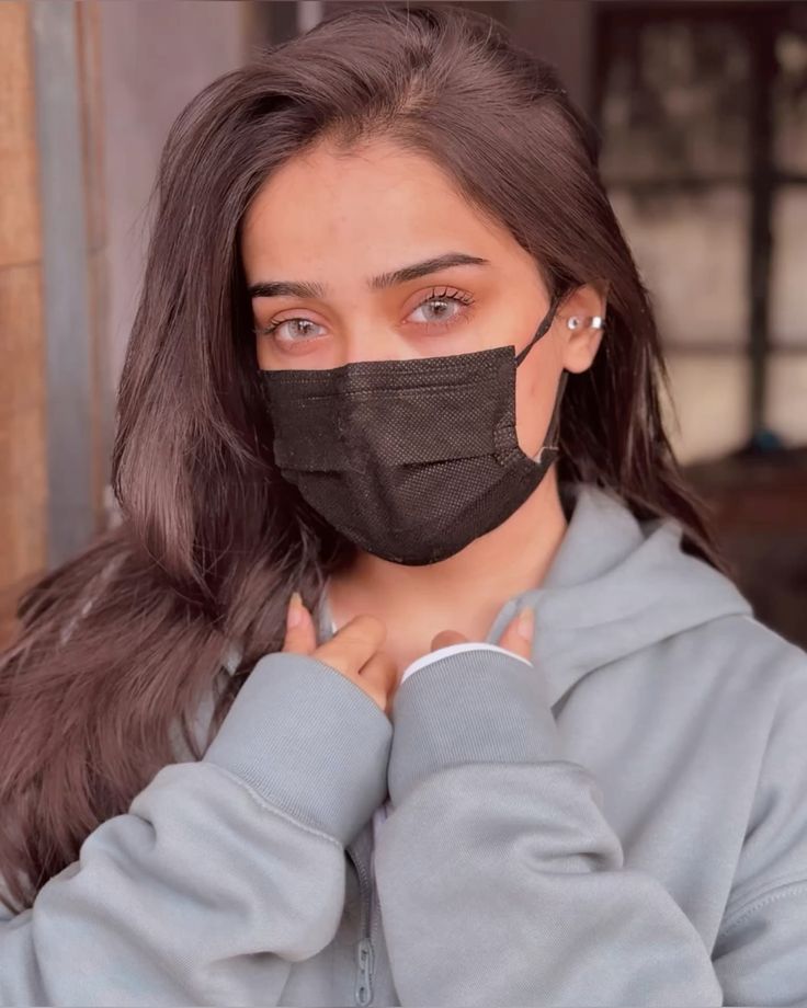 attitude mask girl dp for whatsapp